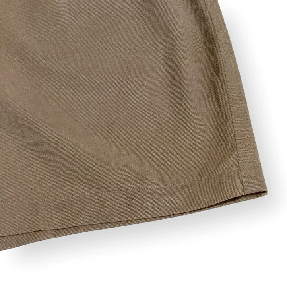 Tori Richard Men's 38 Pleated Chino Shorts Lyocell Cotton Blend Casual Brown Tan